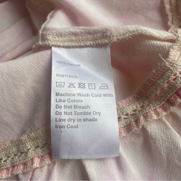 Julie Brown NYC Cool Whip Rocky Dress Pink 3/4 Sleeve Casual Resort Size Large - Picture 15 of 15